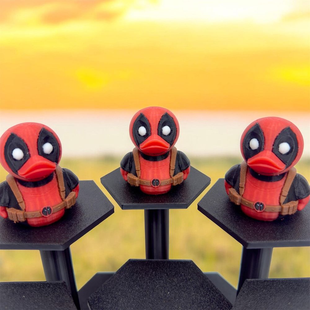 Deadpool-Inspired Jeep Duck | Superhero Figurine | 3D Printe...