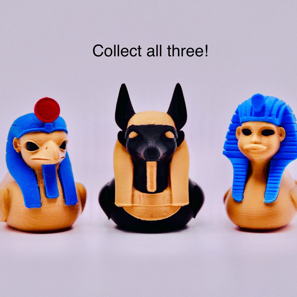 Egyptian God Jeep Duck Set | Ra, Anubis, Sphinx Ducks 