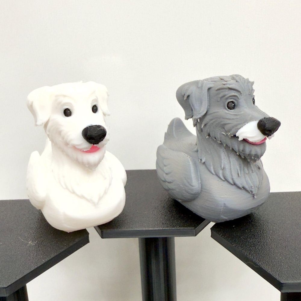 Scruffy Dog Jeep Duck Figurine | Irish Wolfhound, Otterhound